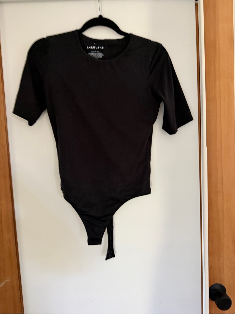 Everlane black womens Sleeve Bodysuit Shirt